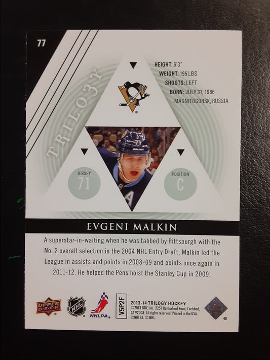 2013 Upper Deck Trilogy Evgeni Malkin