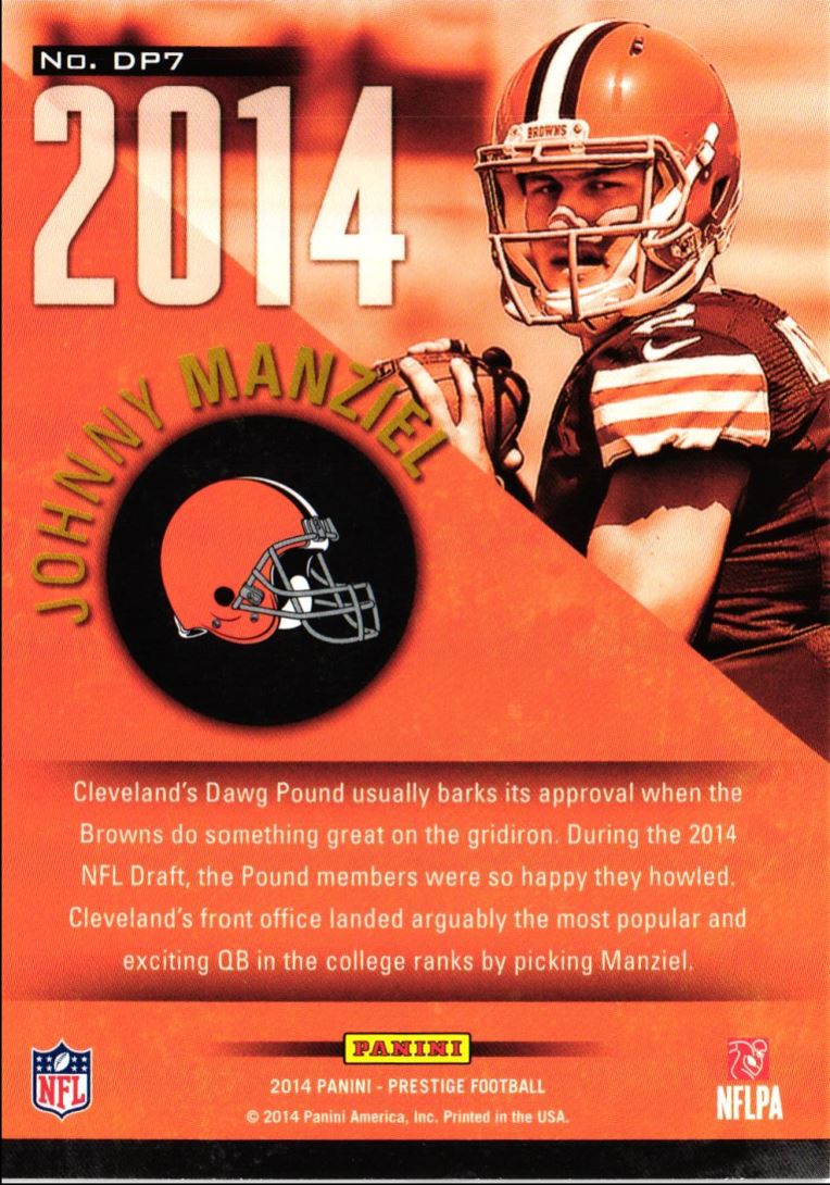 2014 Panini Prestige Draft Picks Johnny Manziel