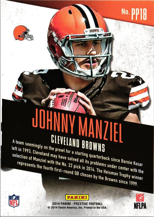 2014 Panini Prestige Prestigious Picks Johnny Manziel