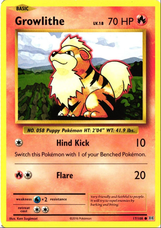 2016 XY - Evolutions Growlithe