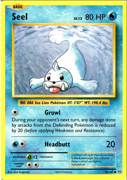 2016 XY - Evolutions Seel