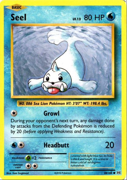 2016 XY - Evolutions Seel