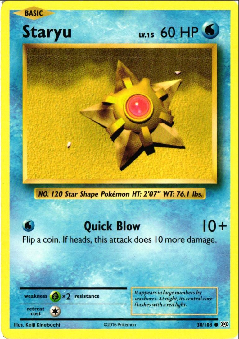 2016 XY - Evolutions Staryu