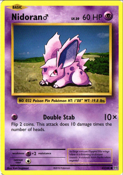 2016 XY - Evolutions Nidoran Male