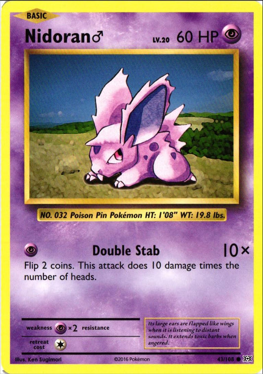 2016 XY - Evolutions Nidoran Male