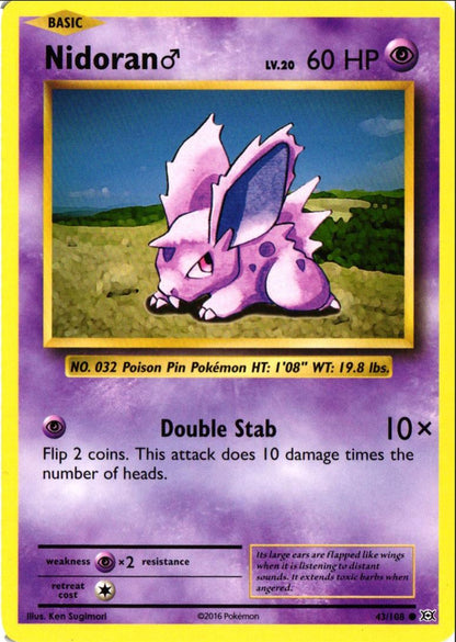 2016 XY - Evolutions Nidoran Male