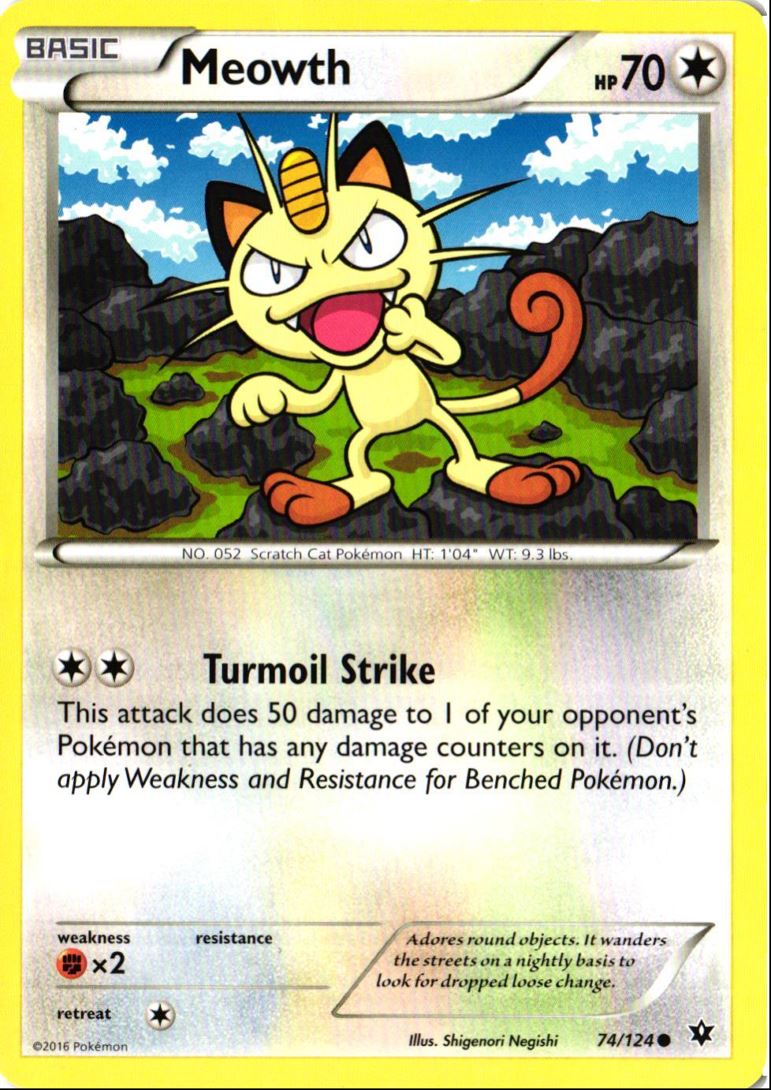 2016 XY - Fates Collide Meowth