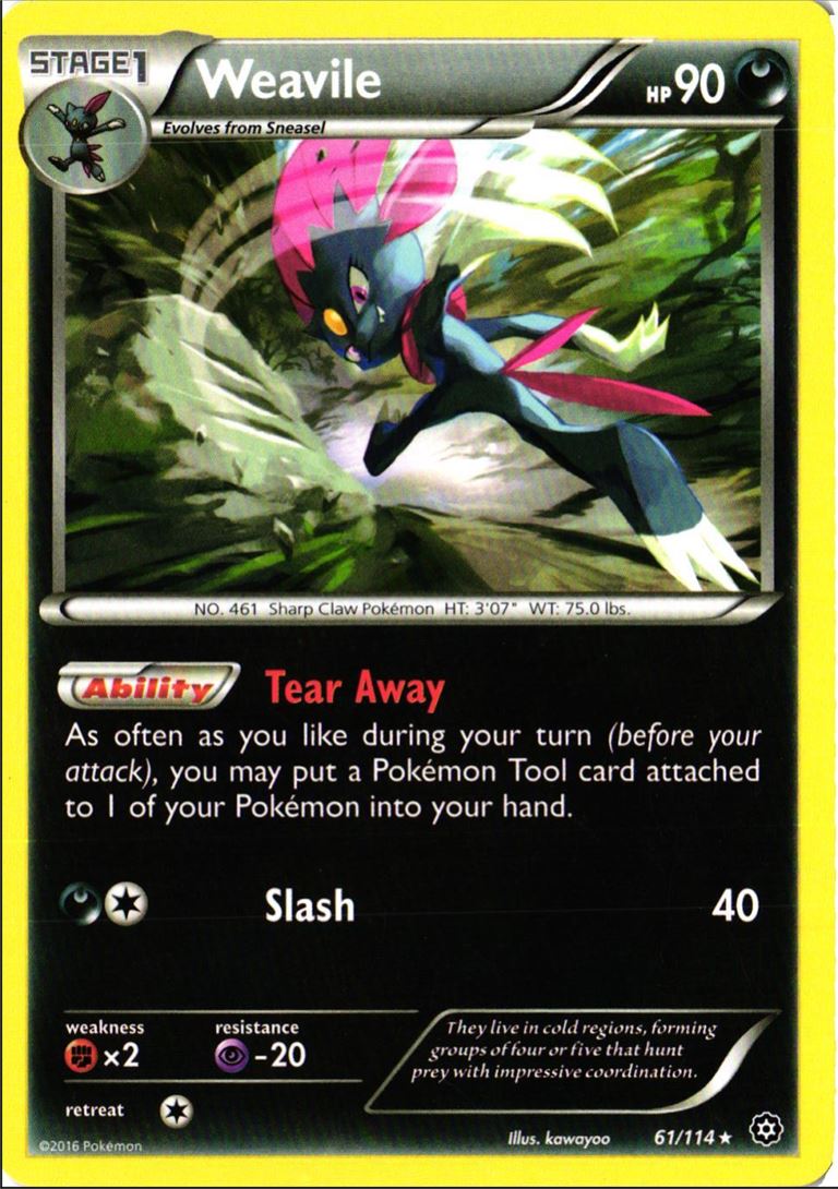 2016 XY - Steam Siege Weavile