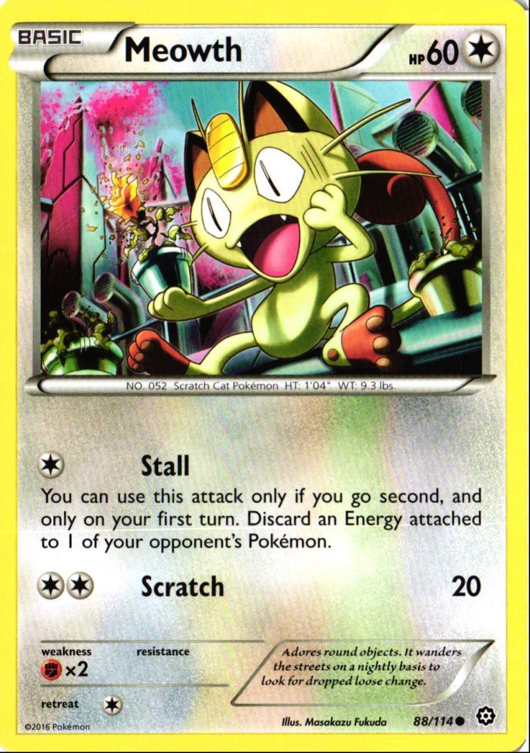 2016 XY - Steam Siege Meowth