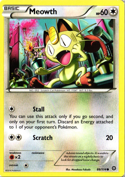 2016 XY - Steam Siege Meowth