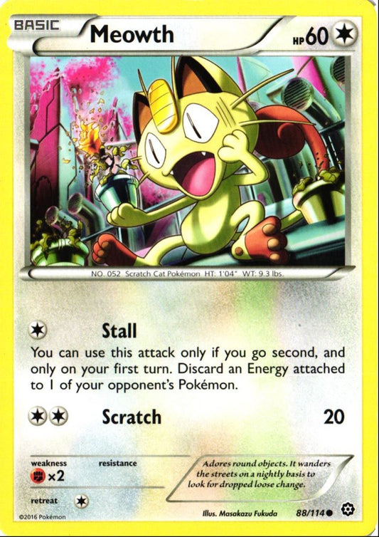 2016 XY - Steam Siege Meowth