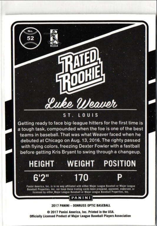 2017 Donruss Optic Luke Weaver