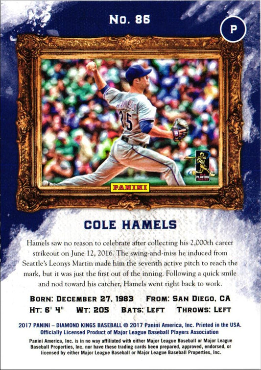 2017 Panini Diamond Kings Cole Hamels