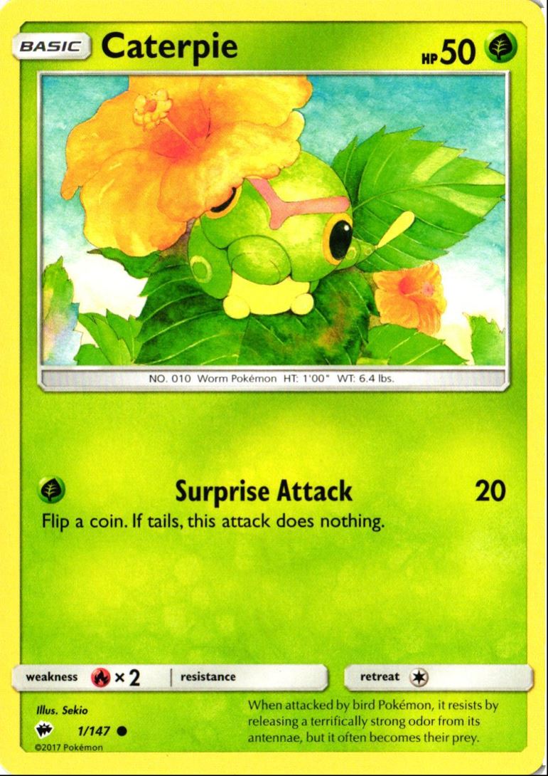 2017 Sun & Moon - Burning Shadows Caterpie