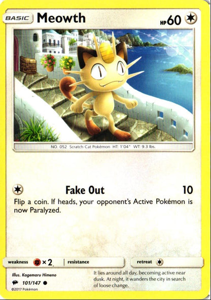 2017 Sun & Moon - Burning Shadows Meowth