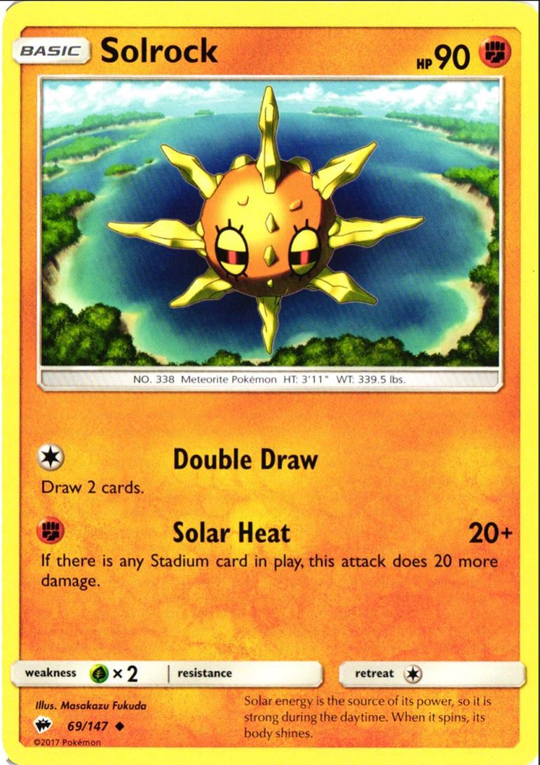 2017 Sun & Moon - Burning Shadows Solrock