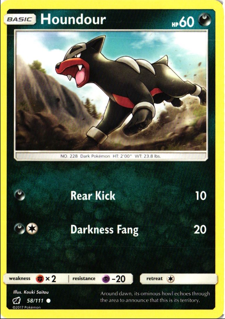 2017 Sun & Moon - Crimson Invasion Houndour