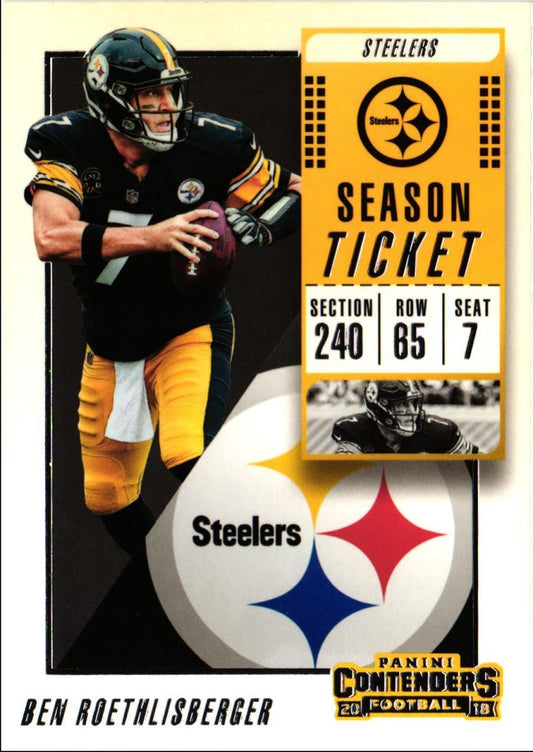 2018 Panini Contenders Ben Roethlisberger