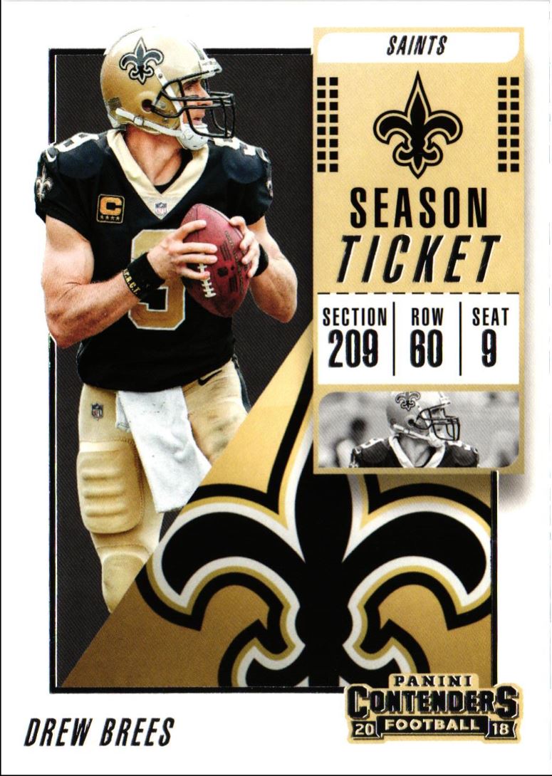 2018 Panini Contenders Drew Brees