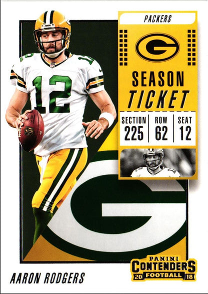 2018 Panini Contenders Aaron Rodgers