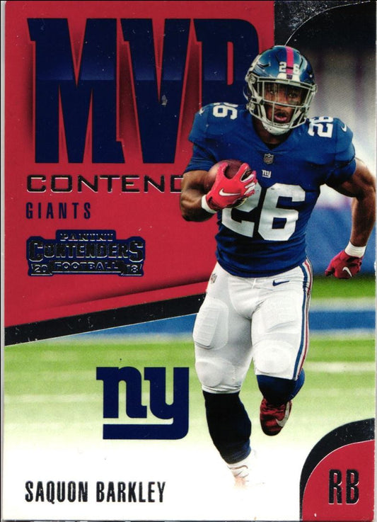 2018 Panini Contenders MVP Contenders Saquon Barkley