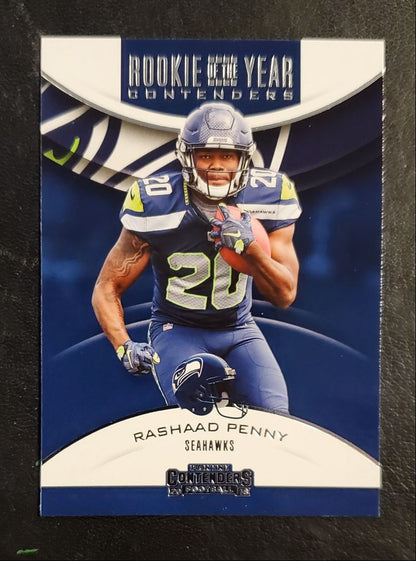 2018 Panini Contenders Rookie of the Year Rashaad Penny