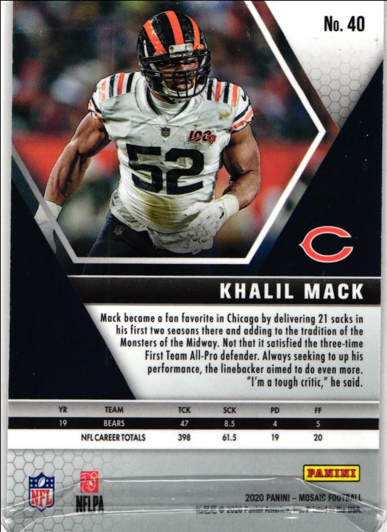 2018 Panini Mosaic Khalil Mack