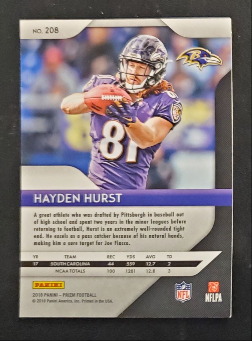 2018 Panini Prizm Hayden Hurst