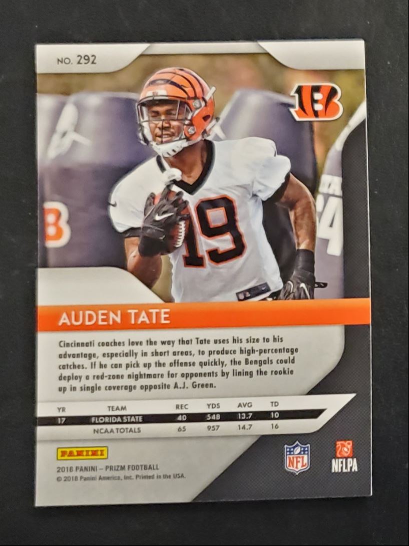 2018 Panini Prizm Auden Tate