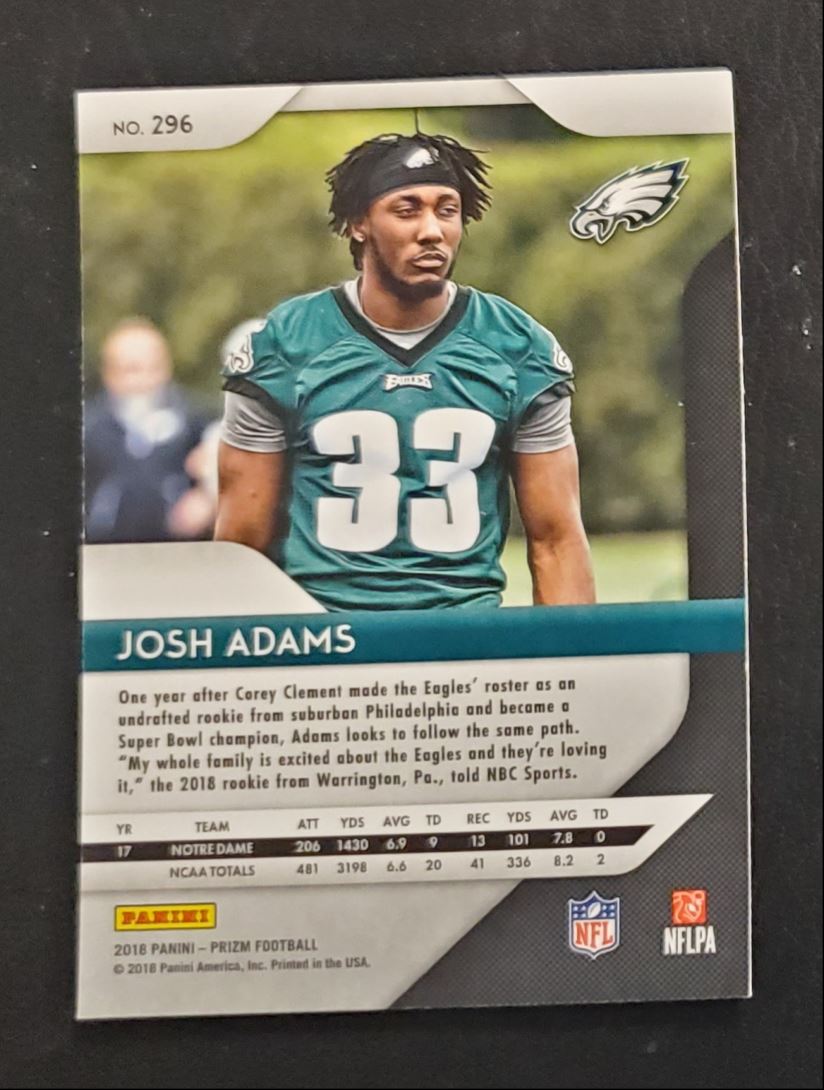 2018 Panini Prizm Josh Adams