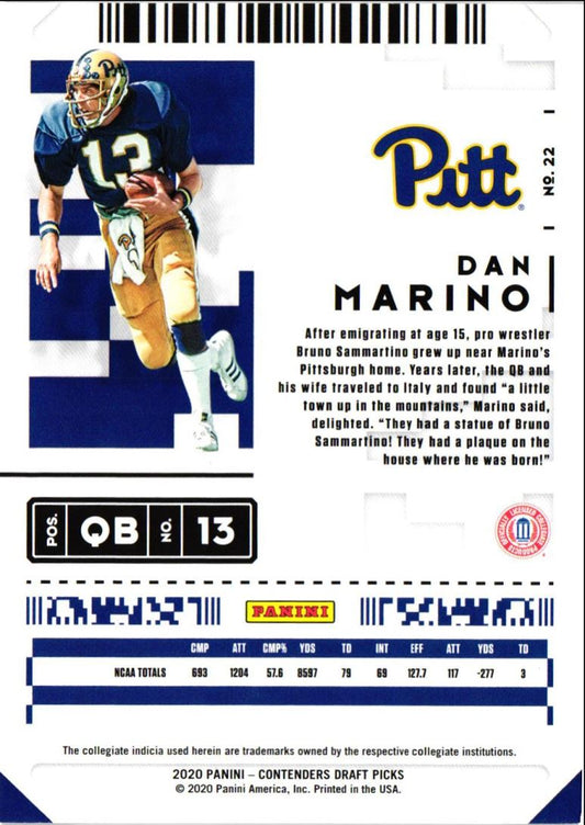 2019 Panini Absolute NFL Icons Dan Marino