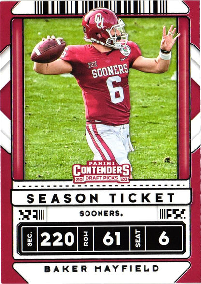 2019 Panini Absolute Red Zone Baker Mayfield