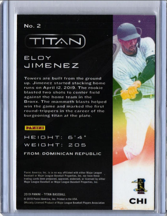 2019 Panini Chronicles Titan Eloy Jimenez