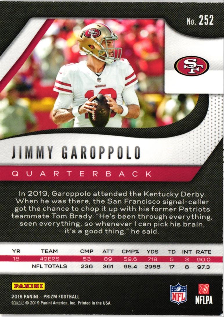 2019 Panini Prizm Jimmy Garoppolo