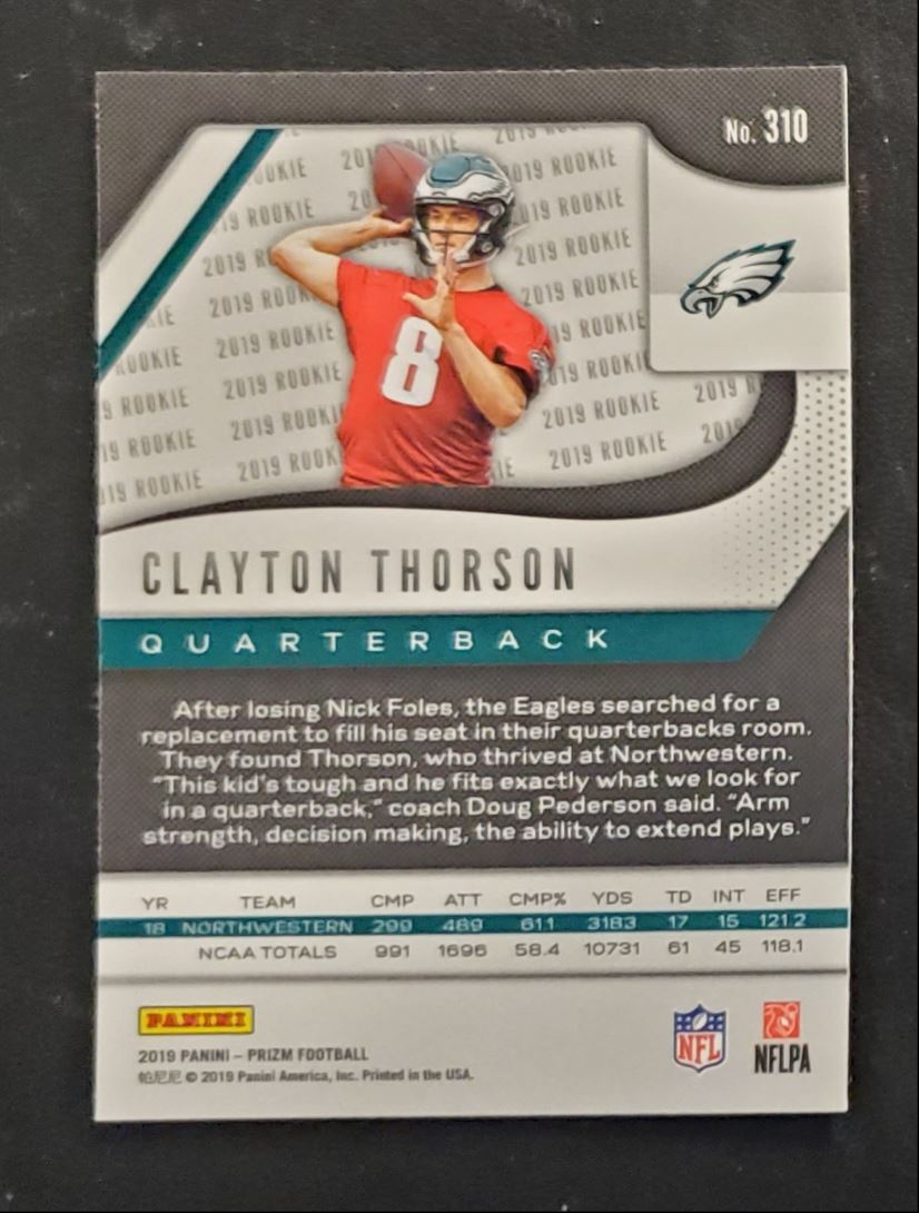 2019 Panini Prizm Clayton Thorson