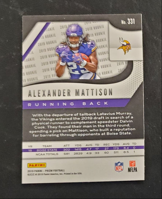 2019 Panini Prizm Alexander Mattison