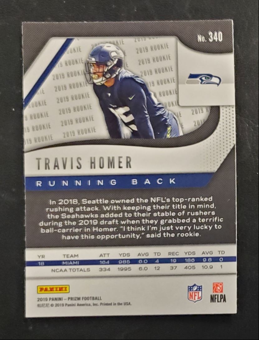 2019 Panini Prizm Travis Homer