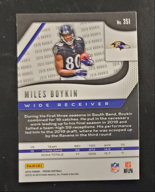 2019 Panini Prizm Miles Boykin