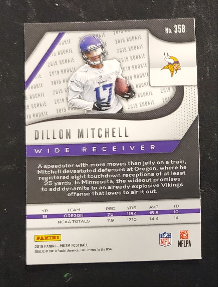 2019 Panini Prizm Dillon Mitchell