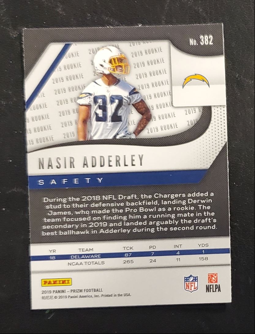 2019 Panini Prizm Nasir Adderley