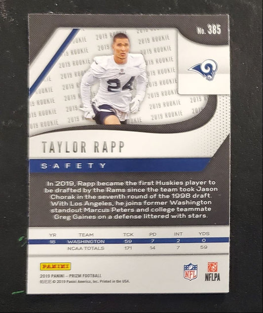 2019 Panini Prizm Taylor Rapp