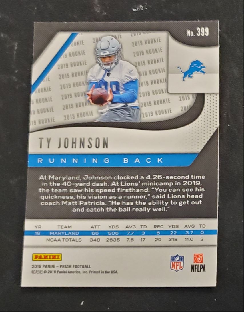 2019 Panini Prizm Ty Johnson