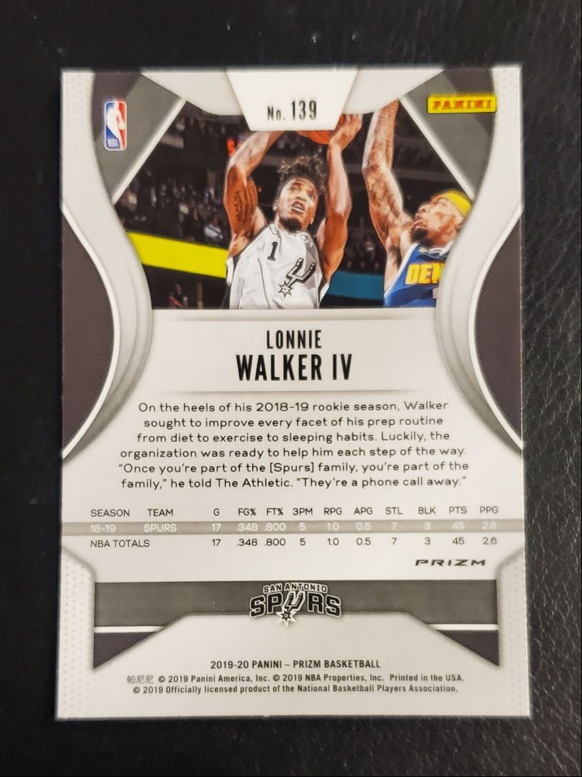 2019 Panini Prizm Pink Ice Lonnie Walker IV