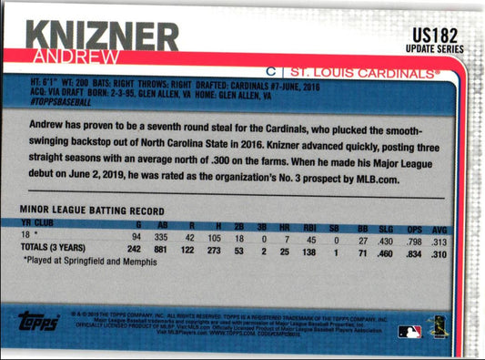 2019 Topps Update Andrew Knizner