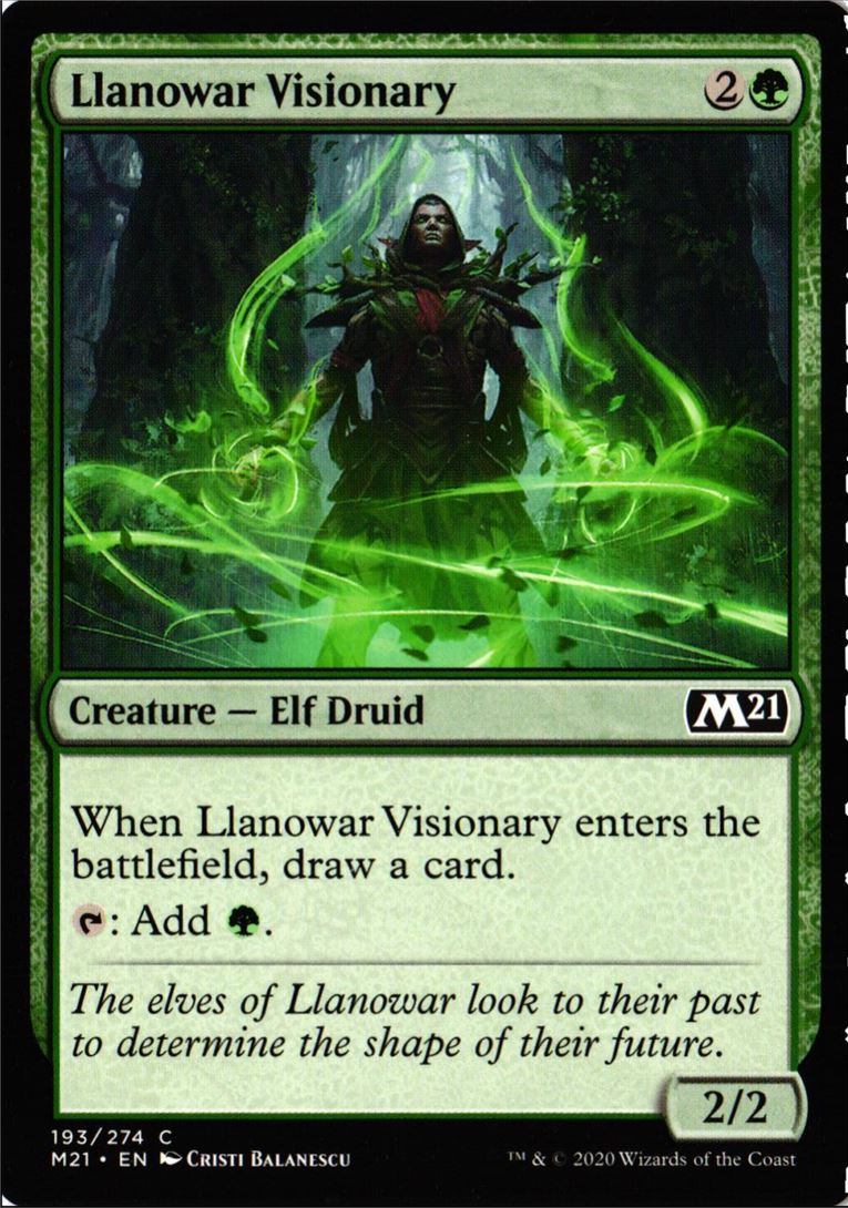 2020 Core Set 2021 Llanowar Visionary