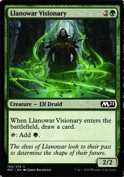2020 Core Set 2021 Llanowar Visionary
