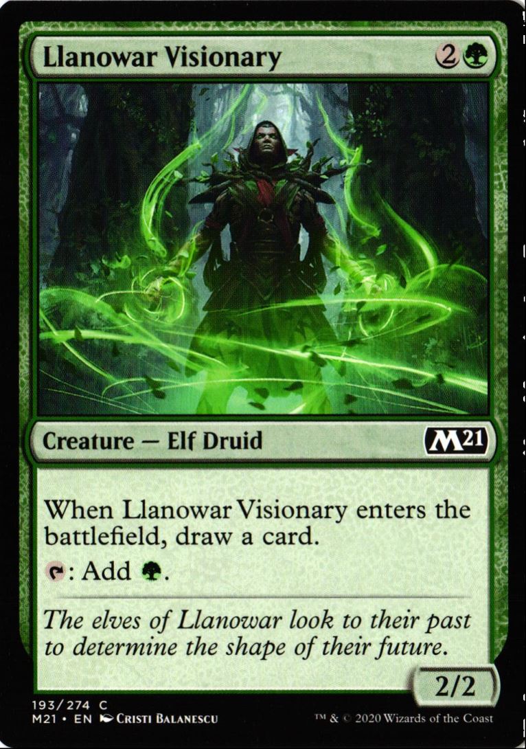 2020 Core Set 2021 Llanowar Visionary