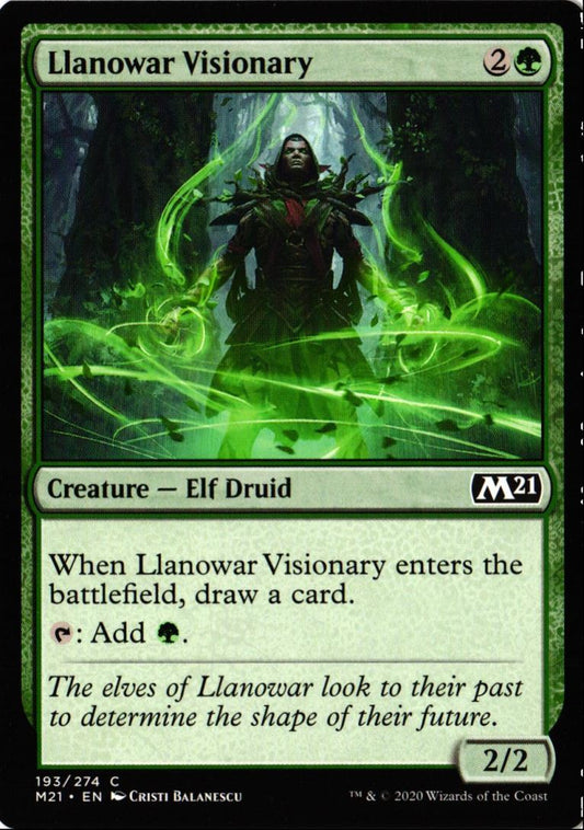 2020 Core Set 2021 Llanowar Visionary