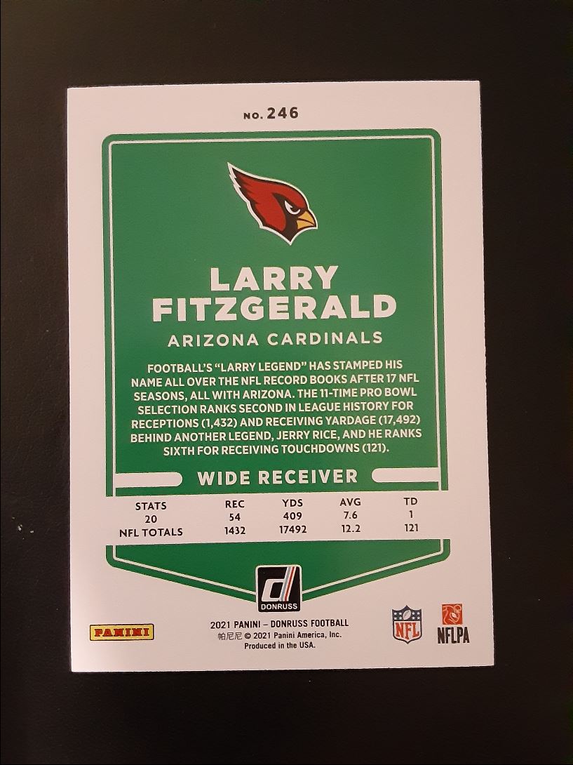 2020 Donruss Larry Fitzgerald