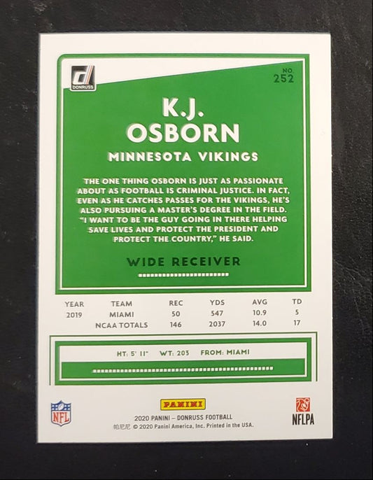 2020 Donruss K.J. Osborn